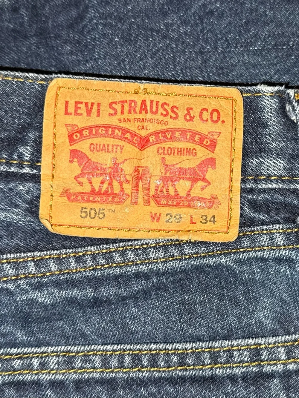 Levi’s 505 jeans. Size 29x34
